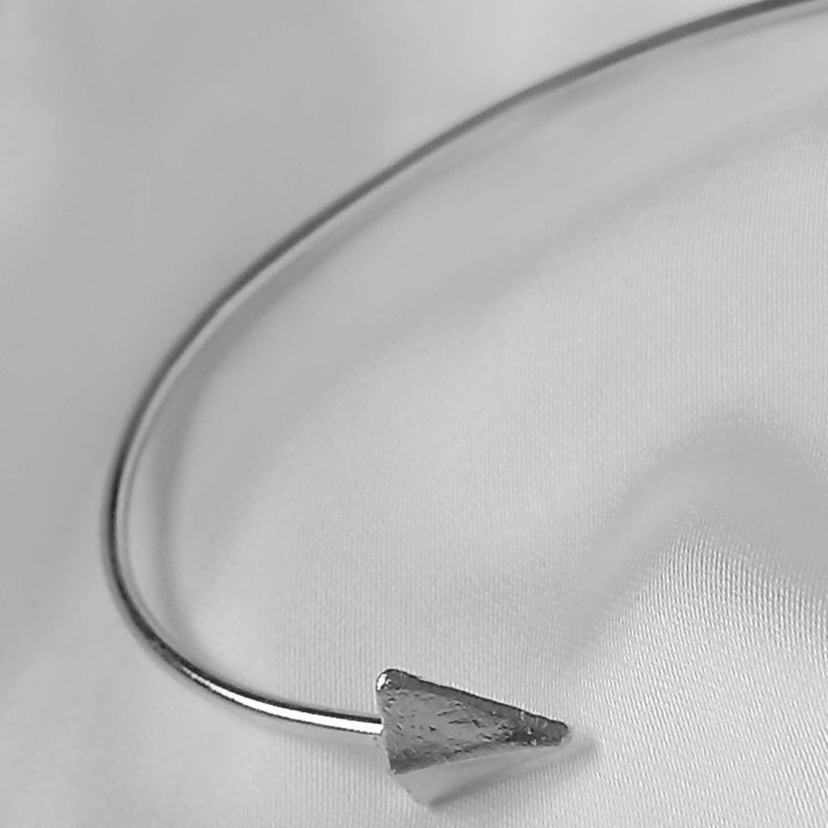 Silver Arrow Bangle Bracelet