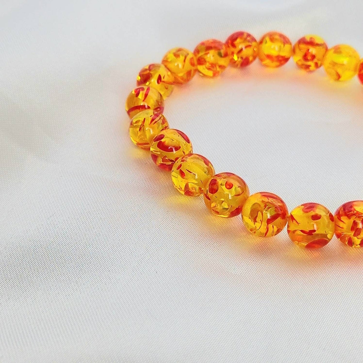 Orange Bead Bracelets